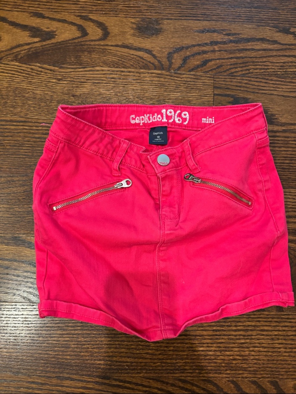 GAP Girls Hot Pink Zip-Pocket Skirt